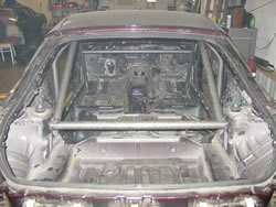 Roll Cage from rear view 