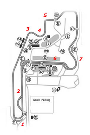Map of Mid-Ohio Sports Car Course